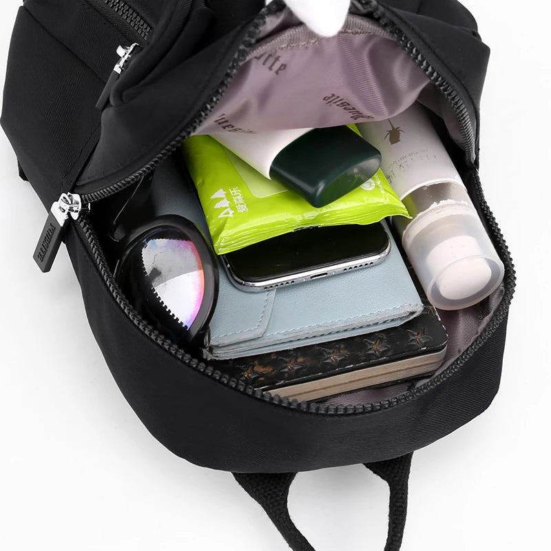 Waterproof Mini Backpack for Women Small Nylon Travel Bag Mochilas