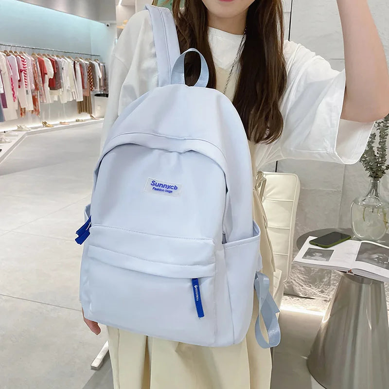 Waterproof Nylon Backpack for Teenagers School Bags for Girls Large Capacity