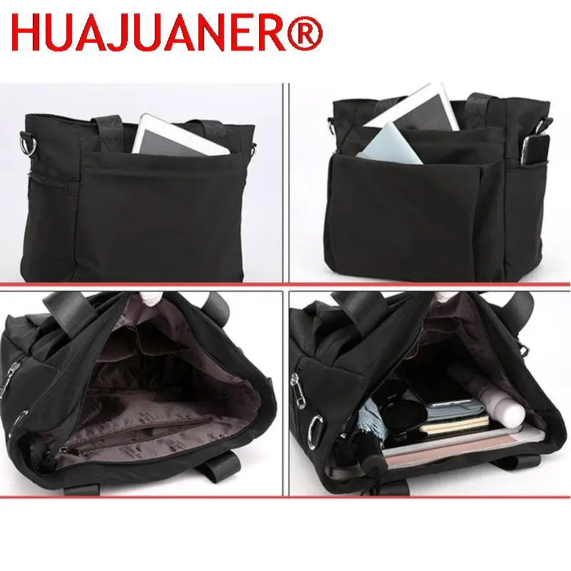 Waterproof Nylon Bag Women Large Laptop Handbags Shoulder Bag