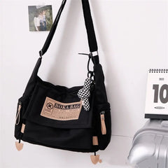 Waterproof Nylon Crossbody Bags Large Capacity Shoulder Messenger Bag