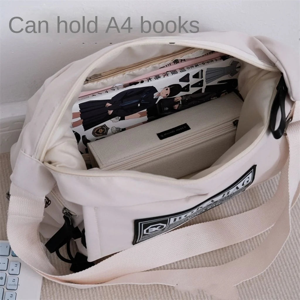 Waterproof Nylon Crossbody Bags Large Capacity Shoulder Messenger Bag