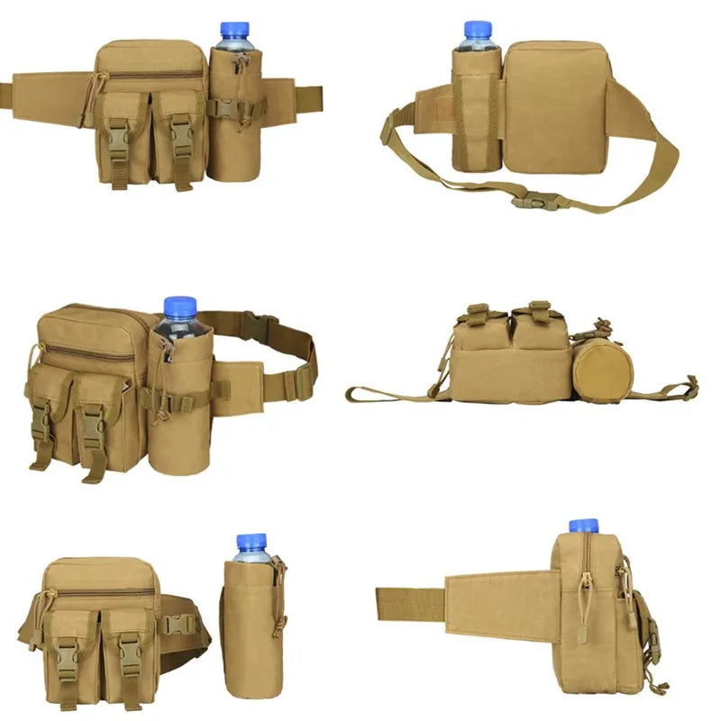 Waterproof Nylon Men Fanny Pack Tactical Military Army Waist Bag