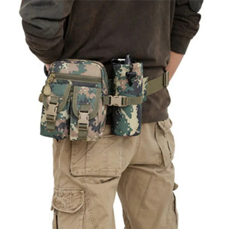 Waterproof Nylon Men Fanny Pack Tactical Military Army Waist Bag
