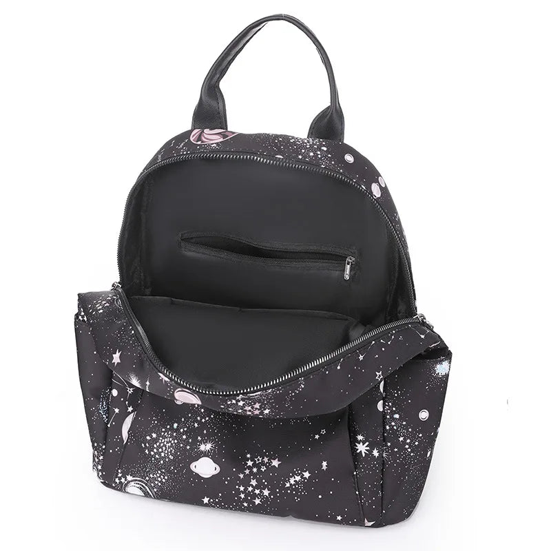 Waterproof Printed Travel Backpack for Teenagers Girls
