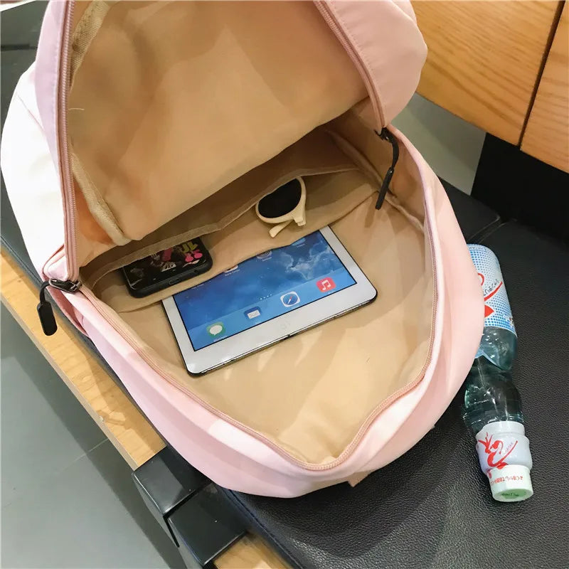 Waterproof Nylon Women Backpack Female Travel Bag Large Capacity Backpack