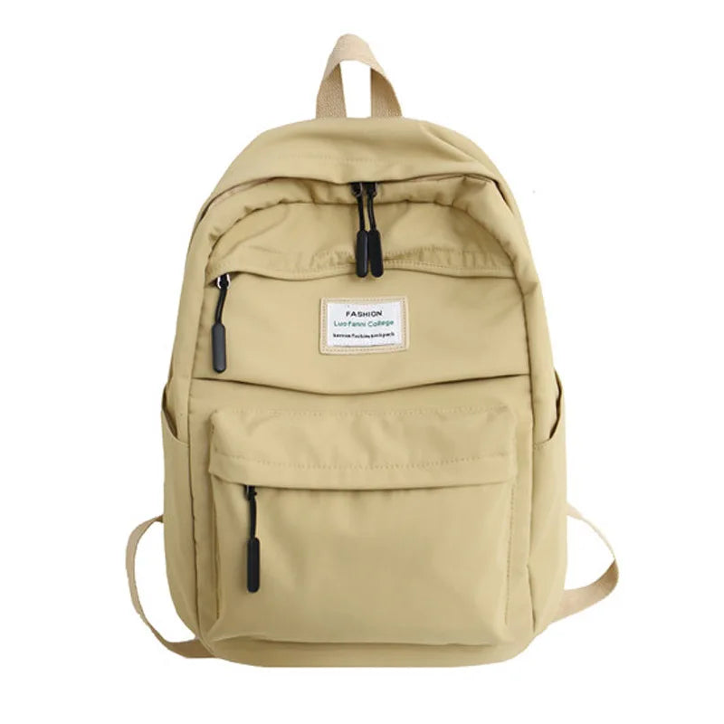 Waterproof Nylon Women Backpack Female Large Capacity High Schoolbag