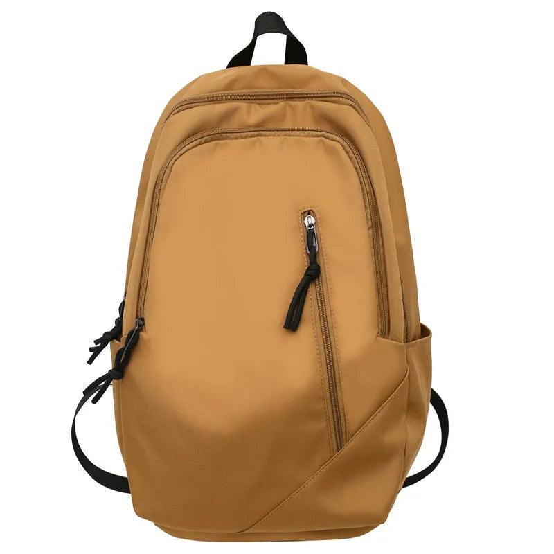 Waterproof Nylon Unisex Laptop Backpack Large Capacity Student School Bookbag