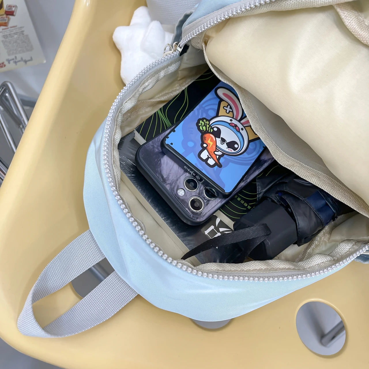 Waterproof Nylon Women Backpack Zipper School Bags For Teenagers