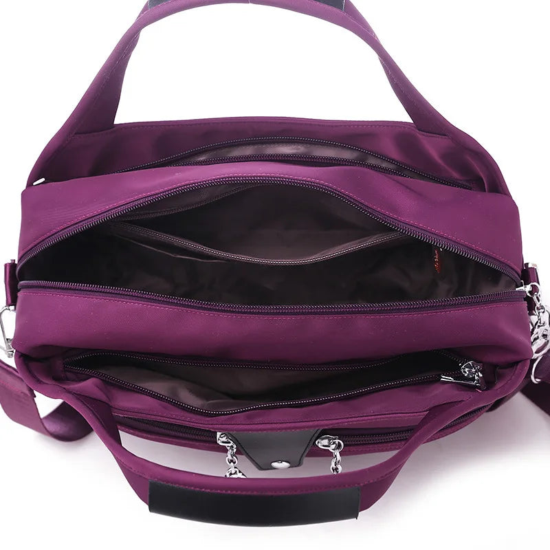 Waterproof Nylon Women Shoulder Messenger Bags Female Large Capacity