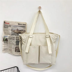 Waterproof Nylon Women Tote Bag Large Capacity Shoulder Bag