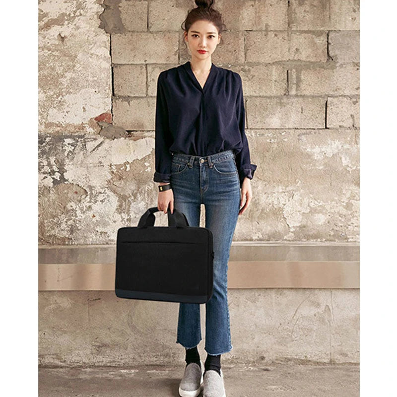 Waterproof Laptop Briefcase Shoulder Bag 15.6 Inch Business Handbag