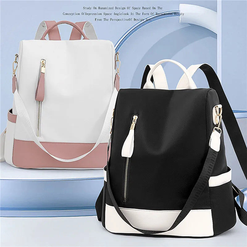 Waterproof Oxford Women's Anti-Theft Schoolbag