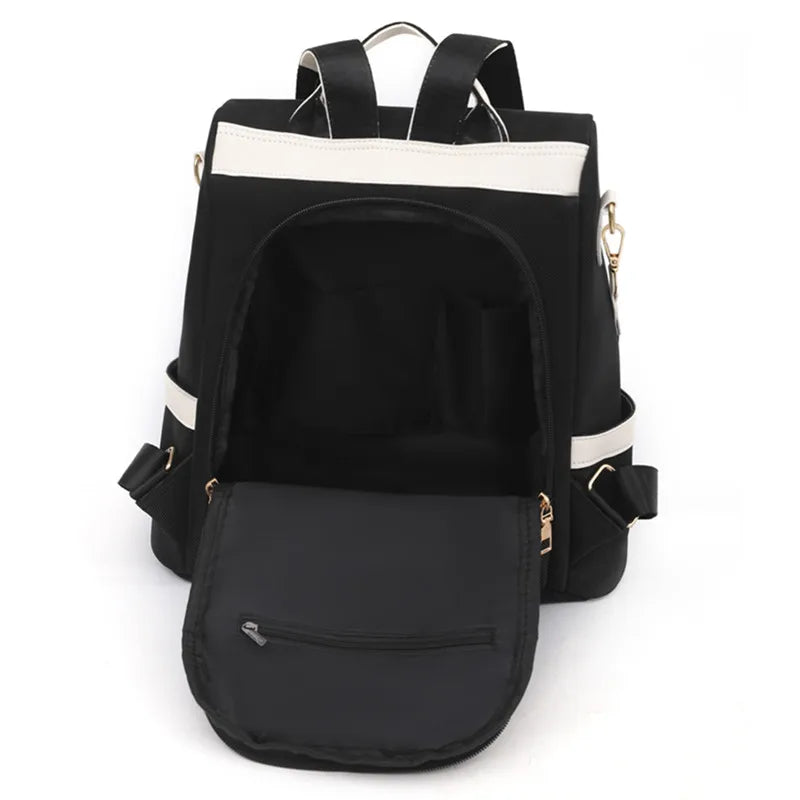 Waterproof Oxford Cloth Women's Backpack Anti-Theft Schoolbag
