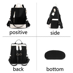 Waterproof Oxford Women's Anti-Theft Schoolbag