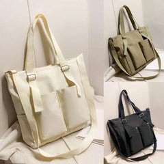 Waterproof Oxford Canvas Girl Shoulder Hand Bucket Bag Female Crossbody Bags
