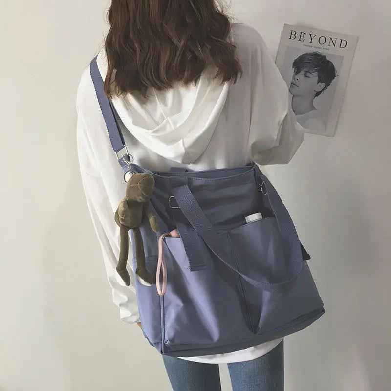 Waterproof Oxford Large Capacity Canvas Shoulder Bag for Women