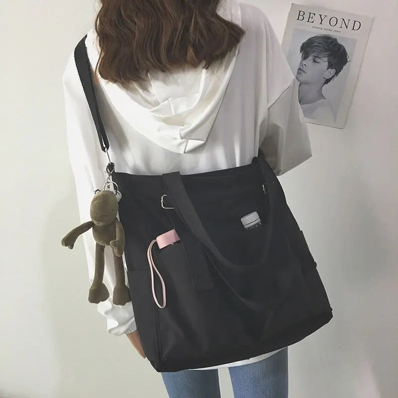 Waterproof Oxford Large Capacity Canvas Shoulder Bag for Women