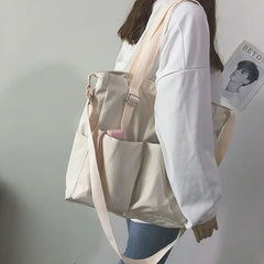 Waterproof Oxford Large Capacity Canvas Shoulder Bag for Women