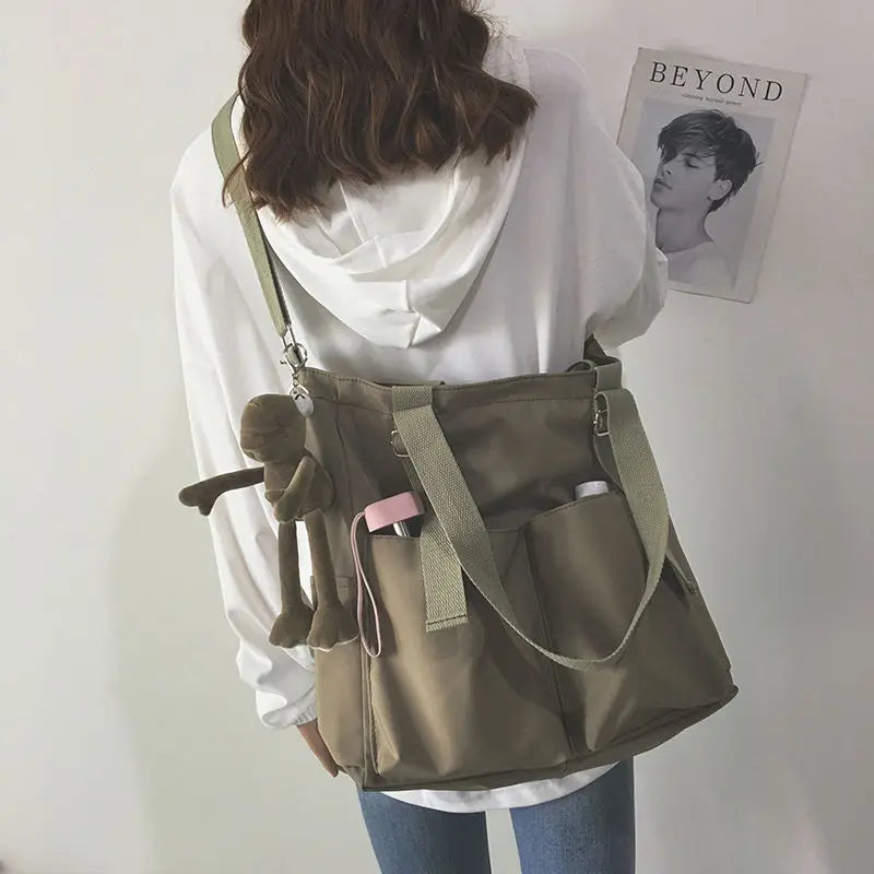 Waterproof Oxford Large Capacity Canvas Shoulder Bag for Women