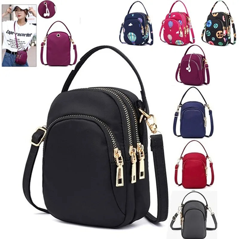 Waterproof Oxford Shoulder Bag with Earphone Hole
