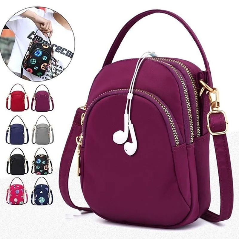 Waterproof Oxford Shoulder Bag with Earphone Hole
