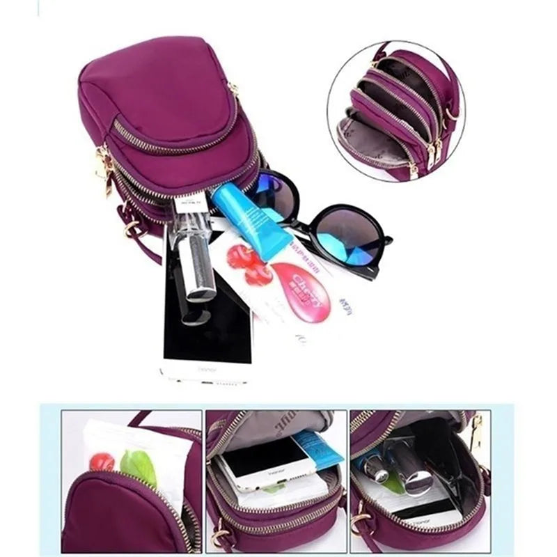 Waterproof Oxford Shoulder Bag with Earphone Hole