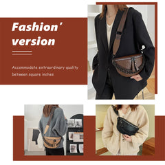 Waterproof PU Pockets Novelty Waist Bag Travel Phone Organizer Fanny Pack
