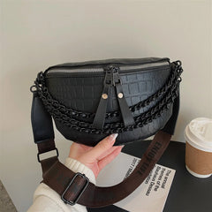 Waterproof PU Pockets Novelty Waist Bag Travel Phone Organizer Fanny Pack