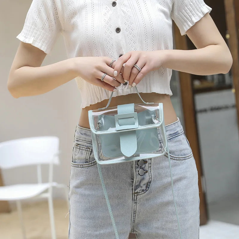 Waterproof Travel Shoulder Bag PVC Cosmetic Bag Portable MakeUp B