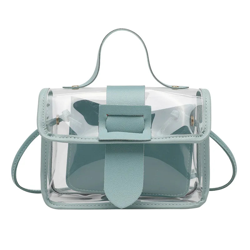 Waterproof Travel Shoulder Bag PVC Cosmetic Bag Portable MakeUp B
