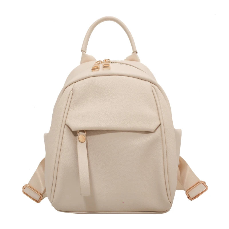 Waterproof Pu Leather Mini Backpack Ladies Travel Bags