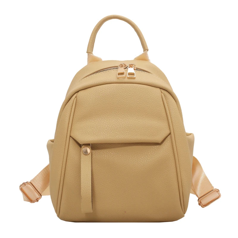 Waterproof Pu Leather Mini Backpack Ladies Travel Bags