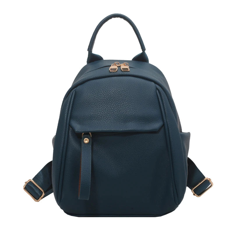 Waterproof Pu Leather Mini Backpack Ladies Travel Bags