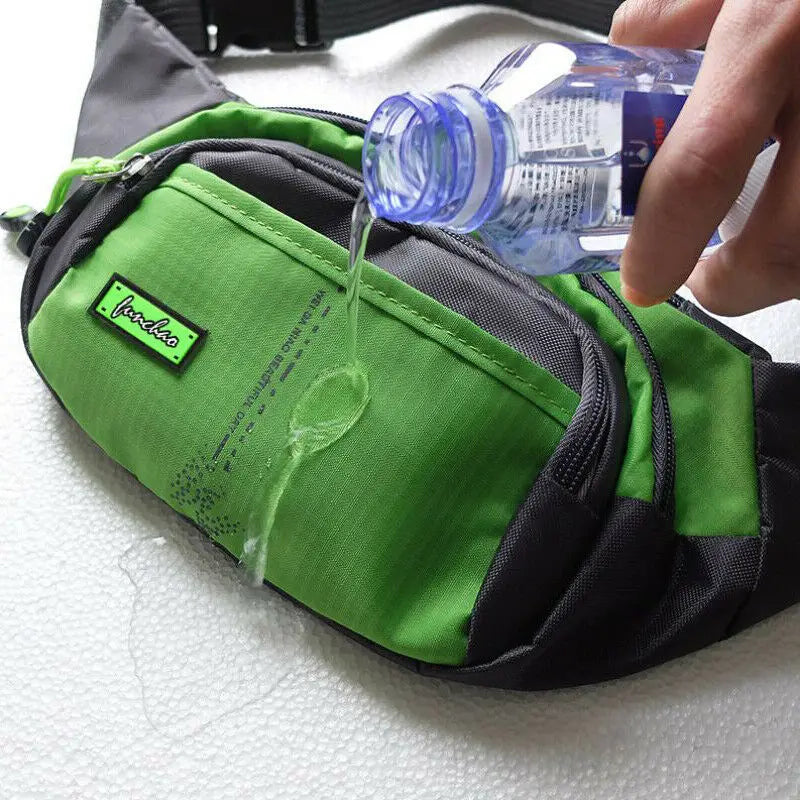 Waterproof Running Belt Bum Waist Pouch Fanny Pack Bag