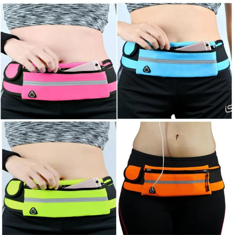 Waterproof Running Waist Bag Canvas Sports Jogging Portable Outdoor Phone Holder