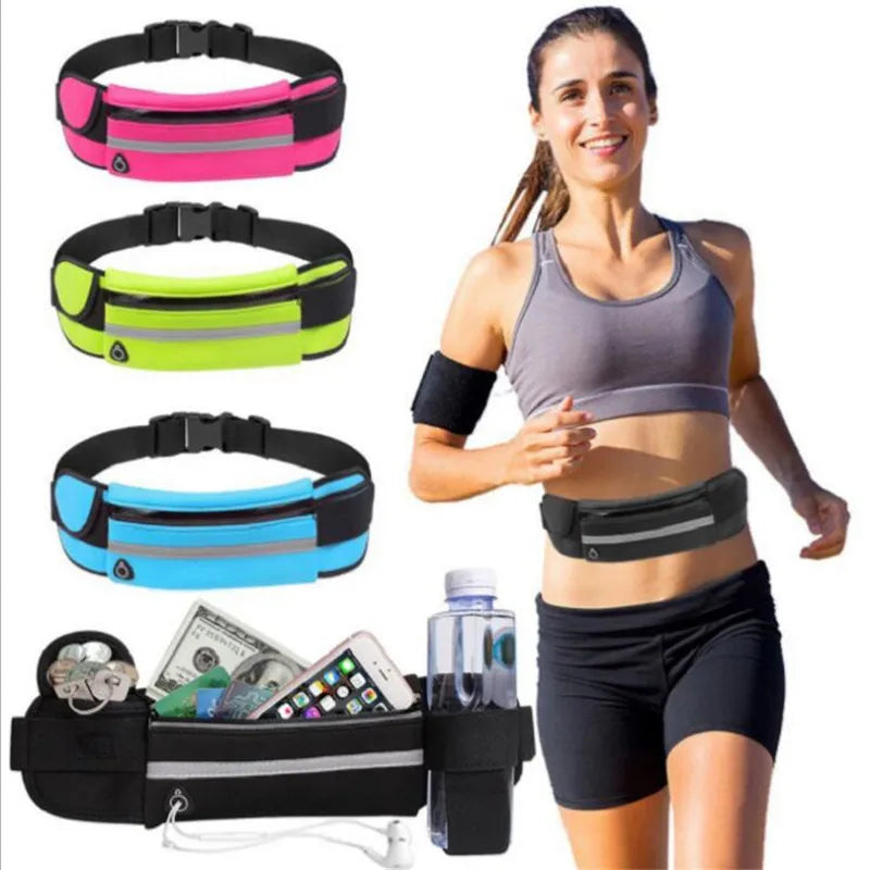 Waterproof Running Waist Bag Canvas Sports Jogging Portable Outdoor Phone Holder