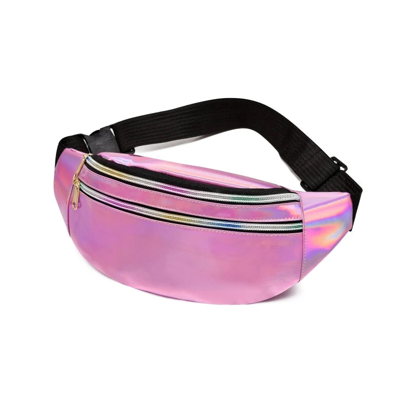Waterproof Running Waist Pack Reflective Pouch Belt Fitness Workout Zipper Bag