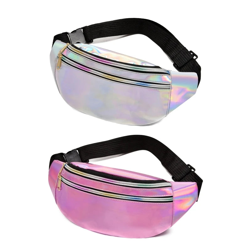 Waterproof Running Waist Pack Reflective Pouch Belt Fitness Workout Zipper Bag