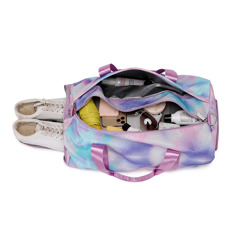 Waterproof Sports Fitness Bag Gym Yoga Duffle Handbag for Women