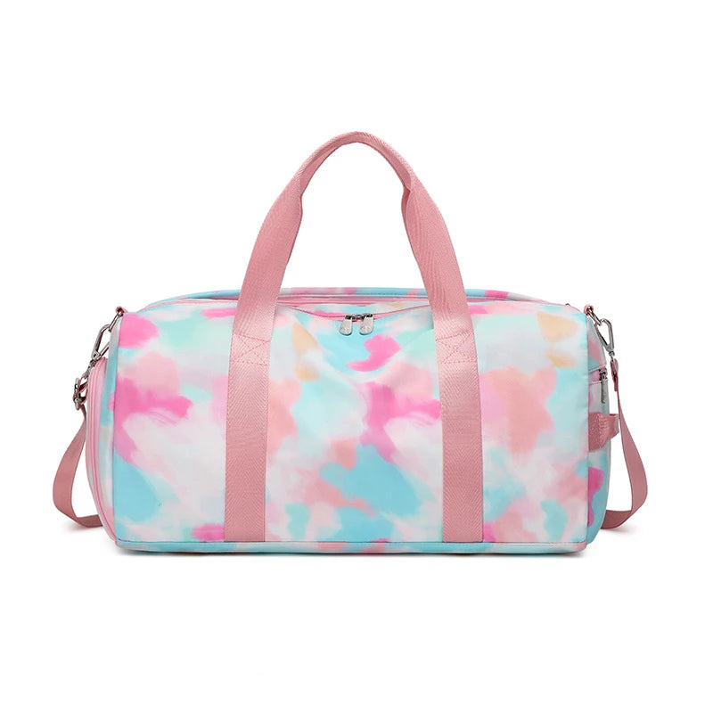 Waterproof Gym Yoga Duffle Handbag Women Weekend Traveling Bag