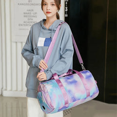Waterproof Sports Fitness Bag Gym Yoga Duffle Handbag for Women