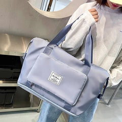 Waterproof Gym Yoga Bag Big Travel Duffle Handbag Women