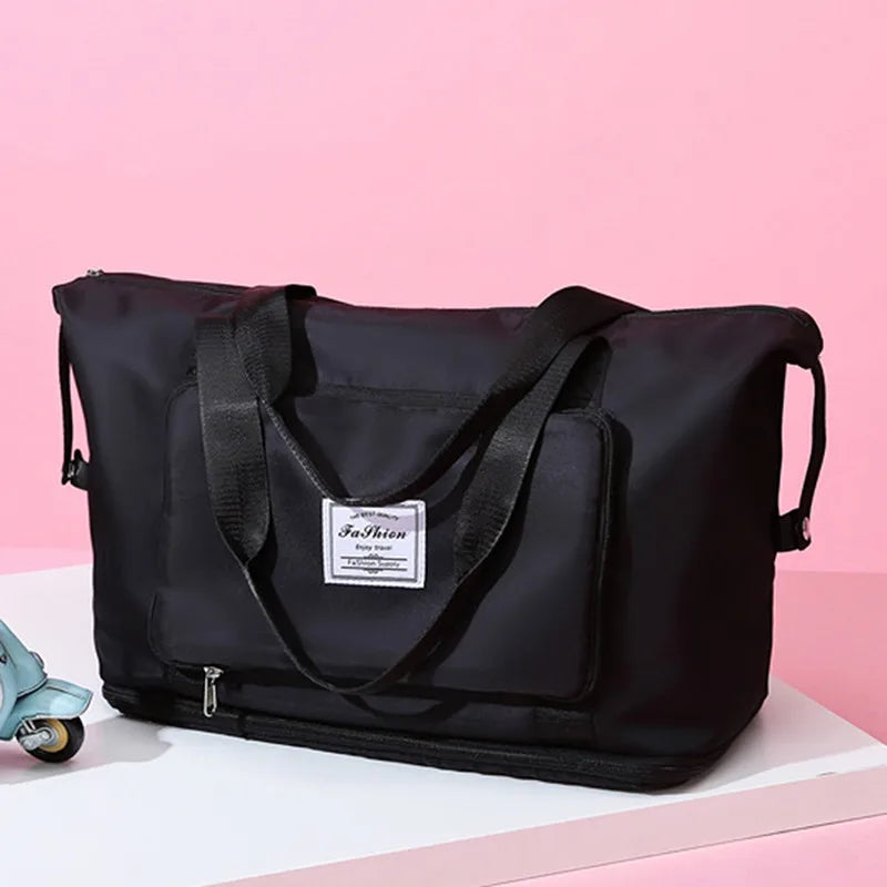 Waterproof Gym Yoga Bag Big Travel Duffle Handbag Women
