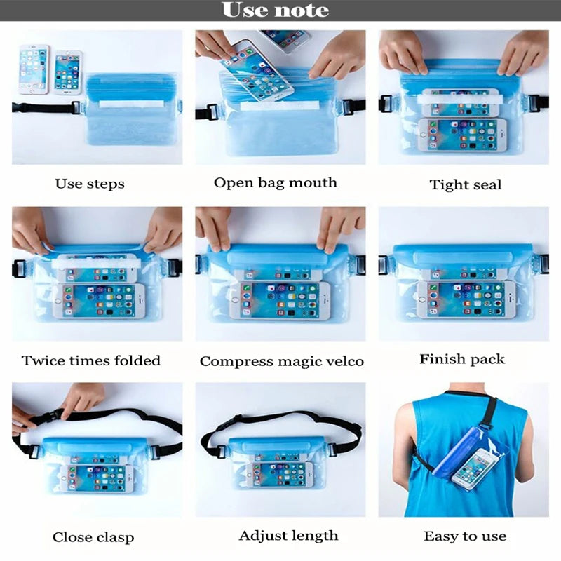 Waterproof Swim Bag for Phone Ski Drift Diving