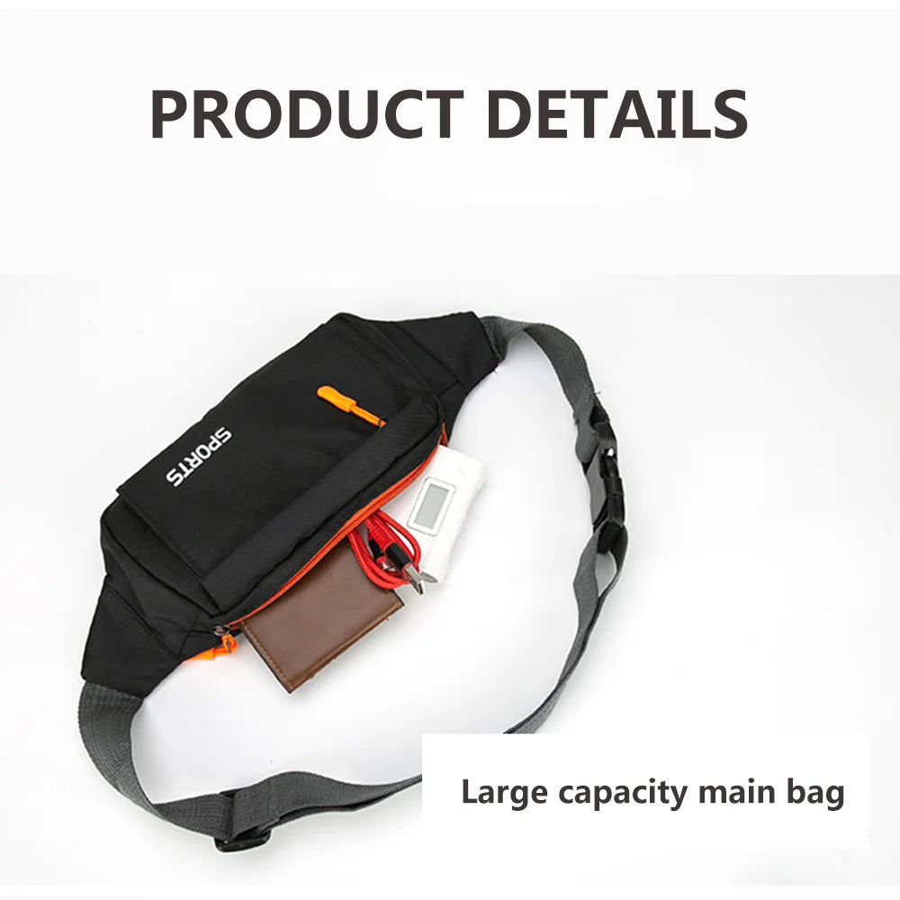 Waterproof Waist Pack Sports Running Belt Bag Mobile Phone Holder Gym Fitness