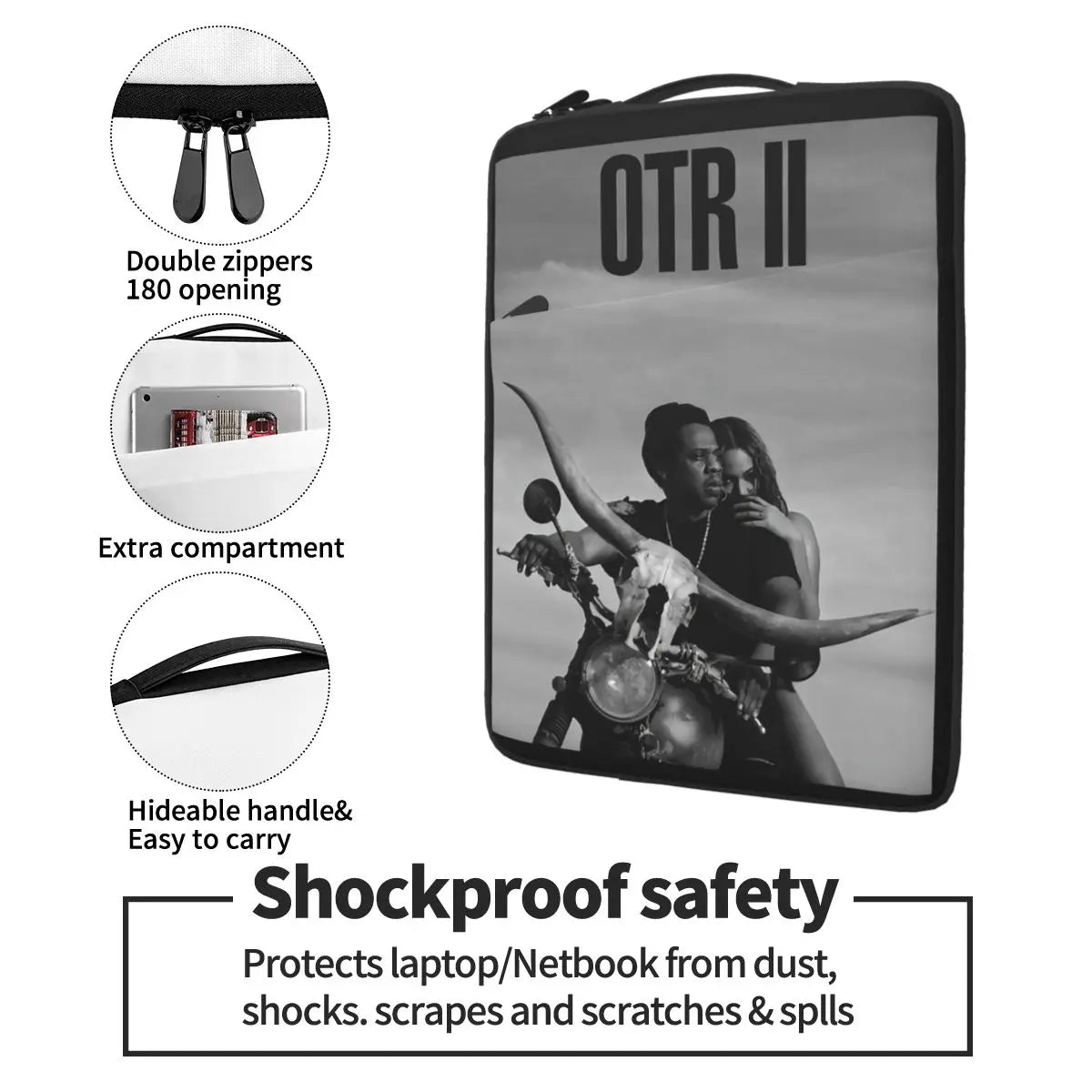 Waterproof Laptop Bag 13-15 Inch Protective Cover for Briefcase