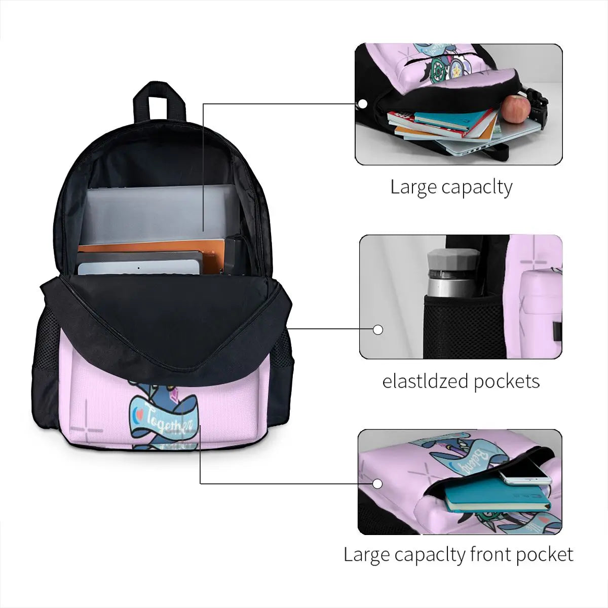 We Belong Together Backpacks Anime School Bags Men Women Boys
