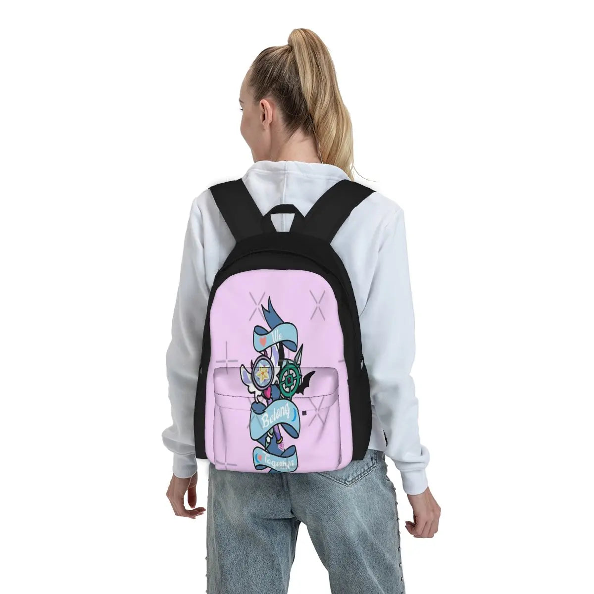 We Belong Together Backpacks Anime School Bags Men Women Boys