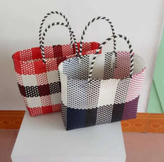 Straw Totes Bag Bucket Summer Bags Women Braided Shopping Bags