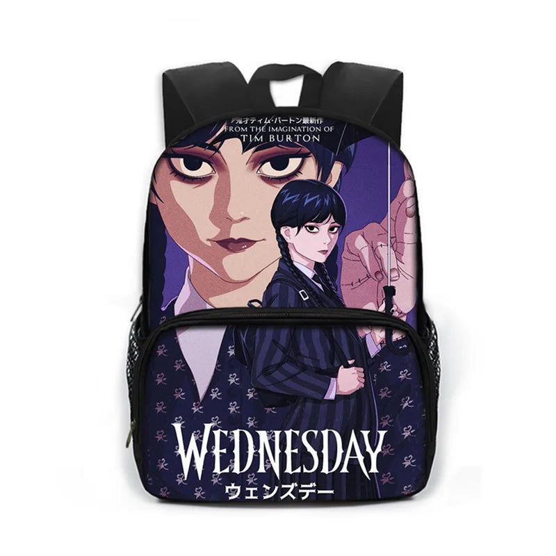 Wednesday Addams And Enid Children School Bags Gothic Style Backpack